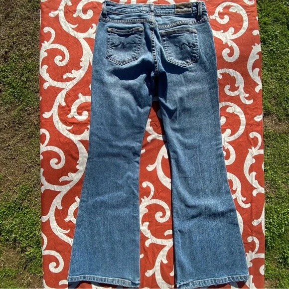 American Rag Low rise Jeans Super Flare size 2 26 short - Picture 14 of 16